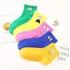 Calcetines para niños comercio electrónico transfronterizo más vendidos de dibujos animados lindos sonrientes súper lindos para niñas estudiantes calcetines cuatro estaciones al por mayor