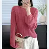 Suéter de punto hueco con cuentas para mujer, nueva colección otoño 2026, estilo holgado y relajado, suave y amigable con la piel, hecho con hilo fino tipo perla