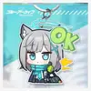 Chaveiro de Mercadoria Blue Archive Hinari Alice Anime Chaveiro de Acrílico Pingente Pequeno
