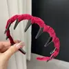 Aro para Cabelo Ondulado Envolto em Veludo para Uso Diário Feminino 2025 Novo Acessórios de Cabelo High-End com Dentes Antiderrapantes
