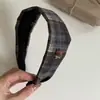 Pasador de Oso a Cuadros Coreano para Mujer, Diadema en la Parte Trasera de la Cabeza, Diadema de Intestino Delgado, Exquisito Pasador de Plátano, Accesorios para el Cabello de Alta Gama para Mujer