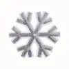 Floco de Neve Prateado Lantejoulas Exquisitas Bordado Comércio Exterior Natal Bordado Computadorizado Tecido Bordado Patch Sapato Bolsas Roupa Patch Decorativo