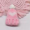 Bufanda y gorro de algodón con forma de corazón de melocotón de Daquan, 20 cm y 15 cm, accesorios bonitos para bebés de otoño e invierno.