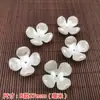 ABS Pérola Imitação Pérola Branca Off-White Flor Pétala de Trevo de Quatro Folhas Peça Flor Feliz Material Acessórios para Joias DIY Flor de Plástico