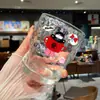 Taza de Café Original, Taza de Agua Creativa de Dibujos Animados de Nicho para el Hogar, Taza Linda de Hielo Americano para Estudiante Mujer, Taza de Regalo Souvenir