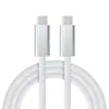 Cable de datos Amazon de 240W, tipo C-C, compatible con carga rápida Apple, cable de carga grueso trenzado para teléfono para carga rápida