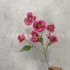 Flores Artificiales Rojo Rosa para Boda, Flores Falsas Decorativas Rojo Rosa para Arreglos de Techo y Piso de Boda, Utilería para Montaje de Escena Floral