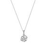 Elaine Jewelry S925 - Colgante de plata esterlina con incrustaciones de trébol, diseño pequeño, fresco y sencillo, collar versátil para mujer