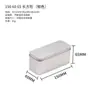 Caja metálica rectangular con tapa plana para pasteles de copo de nieve y pasteles de piña, caja metálica de embalaje universal portátil, caja de alimentos hecha a medida para rollitos de huevo