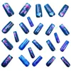 Parches de Uñas Postizas Adhesivas, Uñas Largas Estilo Ballet, Parches para Uñas con Diseño de Medusa, Simples y a la Moda en Verano