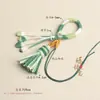 Kit de Accesorios para Llaveros DIY con Adornos Colgantes, Borlas, Colgantes, Borlas de Hilo de Algodón Tejido a Mano Estilo Étnico