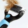 Peine desenredante para mascotas de pelo largo, peine para perros para la muda, adecuado para perros pequeños, Golden Retrievers, gatos, para eliminar el pelo suelto y alisar el pelo rizado