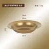 Suministro Directo Plato Retro de Acero Inoxidable para Pasta Plato Sombrero de Paja Plato Profundo Envejecido Cuenco para Pescado con Chucrut Cuenco para Carne Hervida Cuenco para Cangrejos