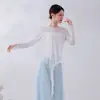 Ropa de Práctica de Danza Moderna Clásica para Mujer, Tops tipo Cubre-Todo de Tencel Holgados, Ropa Diaria de Práctica y Entrenamiento para Danza China