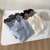 Suéter de Lana de Seda con Solapa de Deseo Puro para Mujer, Temperamento Más Fácil de Combinar, Suéter Delgado, Primavera y Otoño, Escote en V, Camisa Base