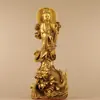 Cesta de Latão Gu Yunzhai Estátuas de Cobre de Guanyin Buda Presente Artesanato Enfeites Decoração de Casa Vendido Enfeites de Cobre