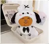 Solo Venta de Ropa Ropa para Muñeco de Algodón de 10 cm, Adecuada para el Hogar del Perro Grande Estúpido, Puede Usar Conjunto de Uniforme, Estilo Academia