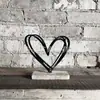 Adornos Populares de Madera con Forma de Corazón de Amazon, Manualidades Decorativas de Hierro para Escritorio, Adornos Decorativos, Fabricante Personalizado