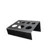 Soporte Negro de 7 Agujeros de Acero Inoxidable para Tazas de Tinta de Tatuaje Soporte para Tazas de Pigmento Estante para Pigmentos de Tatuaje Herramientas de Tatuaje Pigmentos de Micropigmentación