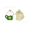 Colgante de Gota de Aceite de Trébol Accesorios de Joyería DIY Festival Irlandés Oktoberfest Llavero Cadena de Teléfono Móvil Colgante Hecho a Mano