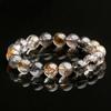 Pulsera de Diamante Natural Brillante Anillo de Piedra Biliar de la Suerte de Cristal Simbiótico Negro y Amarillo de Alta Calidad Venta al por Mayor de Cristal Ke Tang Donghai
