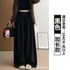 Pantalones de traje de pana para mujer en color marrón para primavera y otoño, de cintura alta, holgados, estilo casual, aptos para personas petite, de pierna recta, adelgazantes, de pierna ancha