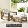 Combinación de sofá de teca para exteriores modelo de jardín de villa patio sala de exposición madera maciza para el hogar exterior de alta calidad sofá de madera maciza