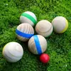 Juego de Gateball Bola Sólida de Madera de 7 cm Bola Redonda Grande Bloques de Construcción Juguete de Madera Pintado a Mano Adorno Artesanía