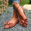 Comercio Electrónico Transfronterizo Tallas Grandes Otoño 2026 Nueva Moda Casual Tacón Bajo Zapatos de Una Sola Pieza para Mujer Lazo Planos Slip-on Zapatos