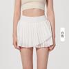 Saia plissada de fitness para yoga de verão, cintura alta, modeladora, anti-caminhada, para tênis, golfe, corrida, feminina