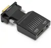 Conversor de vga para hdmi com áudio vga revolução para hdmi adaptador fêmea com tela adaptador de linha hd