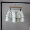 [Bizheng] Otoño/Invierno 2025 Nuevo Estilo Coreano Estilo Pequeño Chanel Reductor de Edad Volantes Abullonado Falda Corta de Capas Falda Corta de Pastel para Mujer 5287