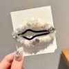 Pasador de Peluche Estrella de Lazo para Mujer Clip para Patillas de Invierno Parte Trasera de la Cabeza Cabello Suelto Gorro Bb Frente Pentágono