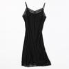 Nueva Falda Slip de Seda Tejida para Mujer Verano Suelta Base Enagua Chaleco de Seda de Morera Falda Midi Ajustable