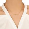 Estación Independiente Transfronteriza Joyería Popular Simple Nicho Estilo Lujo Ligero Incrustado Circonita Patrón de Ola Collar Pulsera para Mujeres