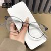 YC1172 armação grande TR90 óculos coreanos das mulheres ultra leve profissional lentes de poder ajustáveis simples emagrecimento óculos marrons