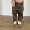 Pantalones Elásticos para Niños Pantalones Casuales Rectos Holgados de Otoño para Niños Estilo Coreano Pantalones Nuevos de Primavera y Otoño para Bebé