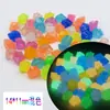 300 Piezas por Bolsa Piedras Luminosas de Colores Piedras para Paisajismo de Jardín y Acuario Grava Luminosa Pequeños Guijarros Luminosos