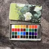 Kit de Tintas Aquarela 24 Cores 36 Cores Tinta Sólida para Nail Art Iniciantes Kit Inicial de Pintura Portátil Atacado