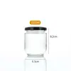 Garrafa Redonda Selada Transparente para Mel Garrafa de Vidro Espessado Pote para Armazenamento de Molho de Pimenta Pote para Picles Doméstico Garrafa Vazia