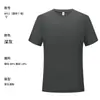 Camiseta Blanca de Verano de Corte Regular para Tallas Grandes, Top Deportivo de Seda Helada de Manga Corta, Camiseta de Secado Rápido de Lujo al Por Mayor, Hecho a Medida para Hombre