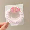 Lindo Clip para el Cabello con Forma de Pez de Peluche Color Crema para Niñas, Cuerda para el Cabello Estilo Macarrón, Pasador, Accesorio para el Cabello