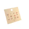 Set de Aretes de Flor Dulce con Lazo de Aguja de Plata S925 para Primavera y Verano, Aretes Lindos de Diseño de Nicho Versátiles para Mujer