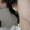 Pendientes de perlas frías, ligeros, de lujo, con diseño de nicho, pendientes retro franceses de alta calidad, pendientes elegantes que combinan con todo para mujer, de moda.