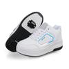 Sapatos infantis Heelys para meninos e meninas, patins duplos para adultos, sapatos com rodas, sapatos casuais de cano baixo para estudantes, universais, não