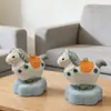 Enriqueça Instantaneamente! Cavalo de Cerâmica Giratório Estilo Jingdezhen, Ornamento Criativo de Cavalo Giratório para Mesa, Presente para Alívio do Estresse e Cura