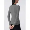 Lang* Pedido2026 Inverno Novo Simples Slim Fit Suéter de Tricô Listrado Versátil Casual Camisa Básica para Mulheres