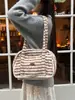 512191 Bolsa Boston Listrada Peluda para Ombro Bolsa de Viagem de Lona Mochila de Compras com Zíper para Estudante