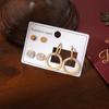 Aretes de Diamantes Completos con Sentido de Diseño para Mujer Moda Nueva Coreana Ligera de Lujo Elegante Tamaño Círculo Accesorios para la Oreja Traje Elegante Coreano