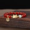 Pulsera año de nacimiento año del Dragón 2024 zodiaco femenino Dragón productos genuinos pulsera de ágata dragón masculino dumpling al vapor cuentas de la suerte regalo